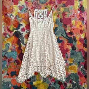 Free People White Lace Dress